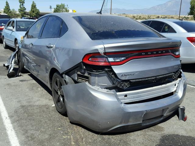 1C3CDFBB1FD352156 - 2015 DODGE DART SXT GRAY photo 3