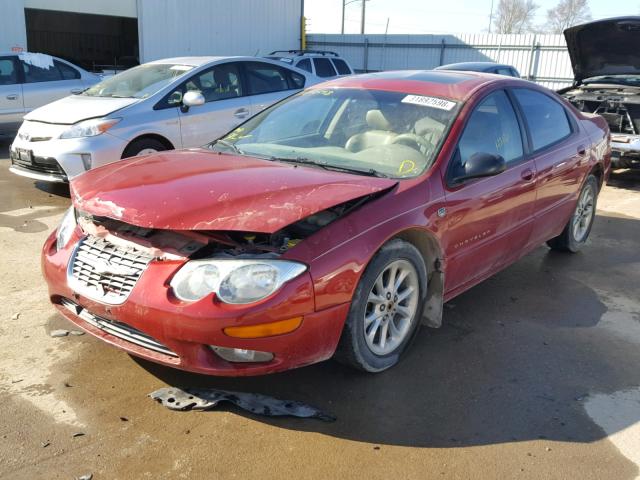 2C3HE66GXYH337623 - 2000 CHRYSLER 300M MAROON photo 2