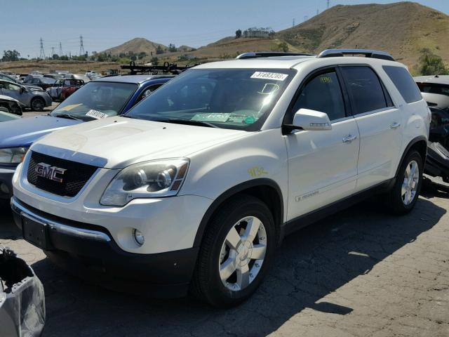 1GKEV33778J235166 - 2008 GMC ACADIA SLT თეთრი ფოტო 2