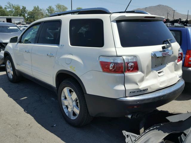 1GKEV33778J235166 - 2008 GMC ACADIA SLT თეთრი ფოტო 3