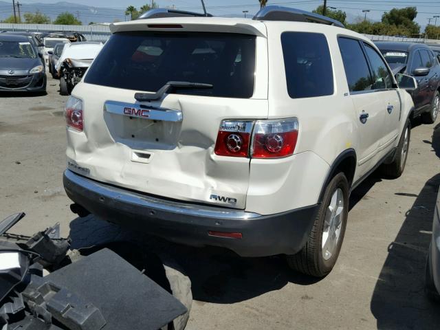 1GKEV33778J235166 - 2008 GMC ACADIA SLT თეთრი ფოტო 4