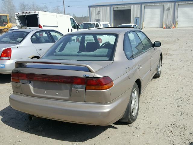 4S3BD4358X7252642 - 1999 SUBARU LEGACY L BEIGE photo 4