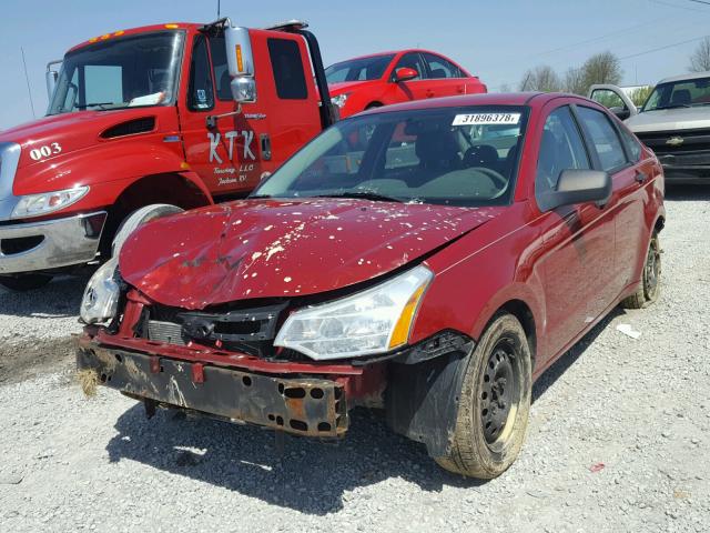 1FAHP34NX9W156746 - 2009 FORD FOCUS S RED photo 2