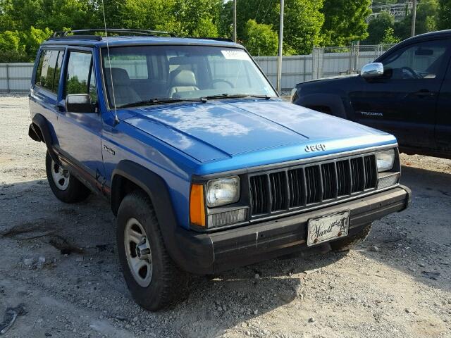 1J4FJ67S7PL516683 - 1993 JEEP CHEROKEE S BLUE photo 1