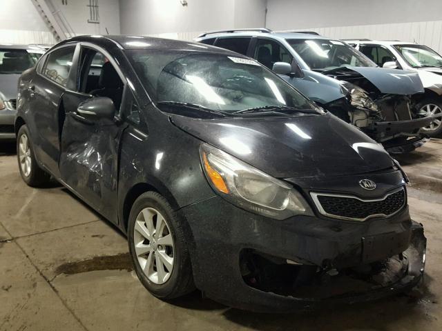 KNADN4A3XE6362311 - 2014 KIA RIO EX BLACK photo 1