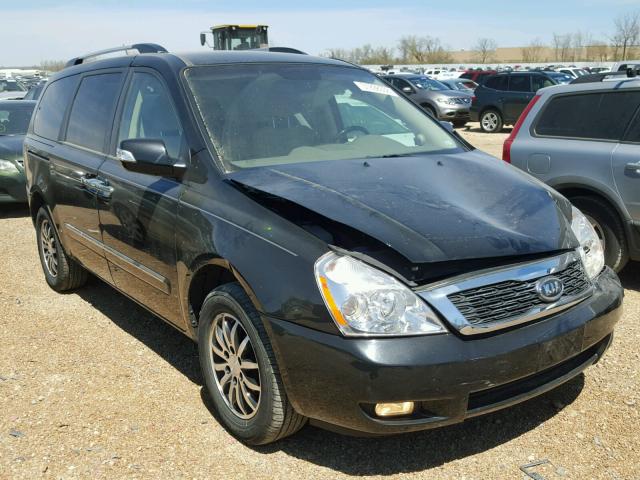 KNDMH4C79C6501478 - 2012 KIA SEDONA EX BLACK photo 1