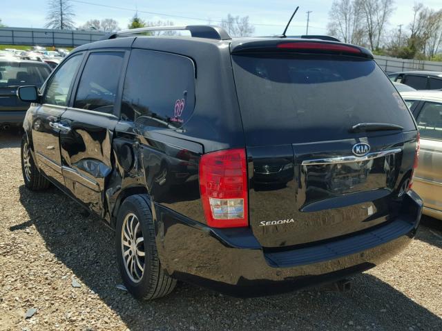 KNDMH4C79C6501478 - 2012 KIA SEDONA EX BLACK photo 3