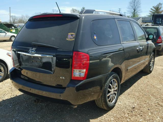 KNDMH4C79C6501478 - 2012 KIA SEDONA EX BLACK photo 4