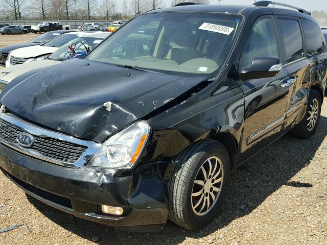 KNDMH4C79C6501478 - 2012 KIA SEDONA EX BLACK photo 9