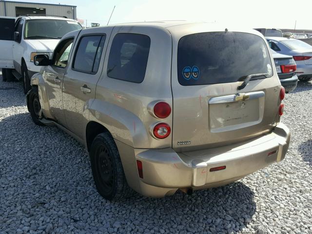 3GNDA13D17S634284 - 2007 CHEVROLET HHR LS TAN photo 3