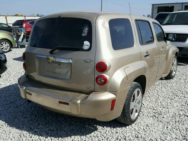 3GNDA13D17S634284 - 2007 CHEVROLET HHR LS TAN photo 4