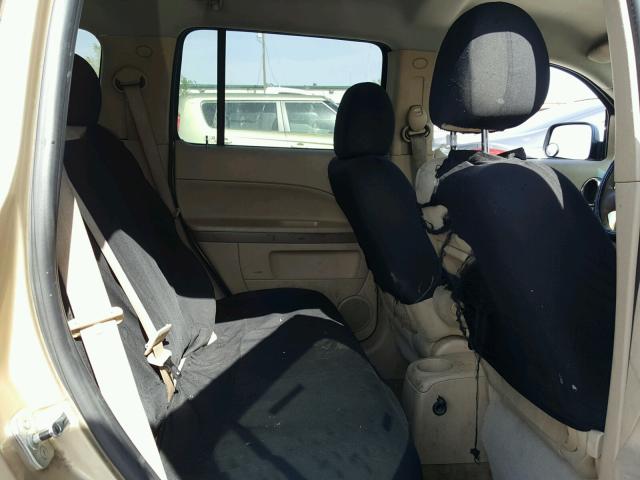 3GNDA13D17S634284 - 2007 CHEVROLET HHR LS TAN photo 6