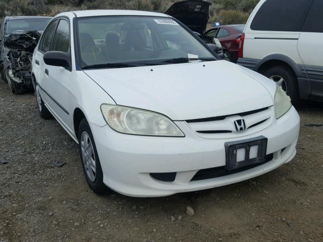 2HGES16355H584522 - 2005 HONDA CIVIC DX V WHITE photo 1