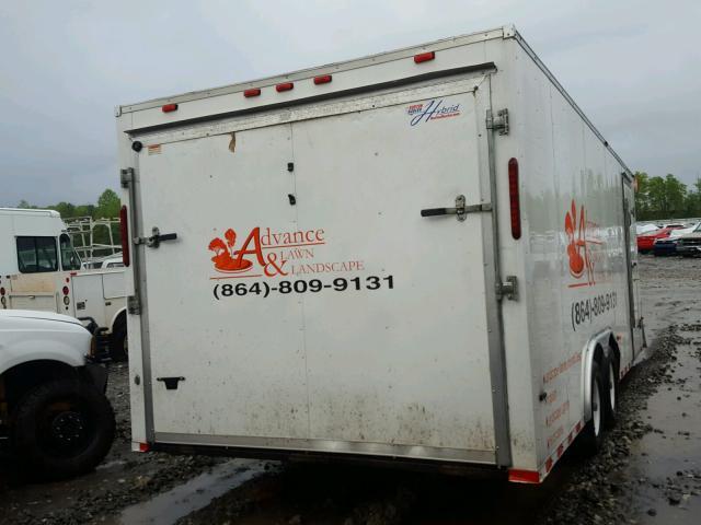 5E2B12023G1054181 - 2016 UTILITY TRAILER WHITE photo 4