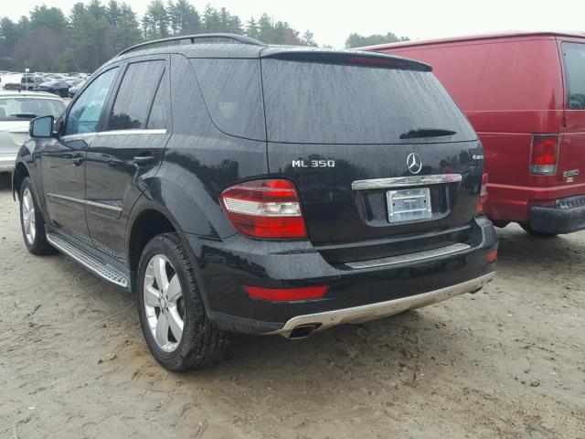 4JGBB8GB4BA682320 - 2011 MERCEDES-BENZ ML 350 4MA BLACK photo 3