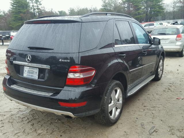 4JGBB8GB4BA682320 - 2011 MERCEDES-BENZ ML 350 4MA BLACK photo 4