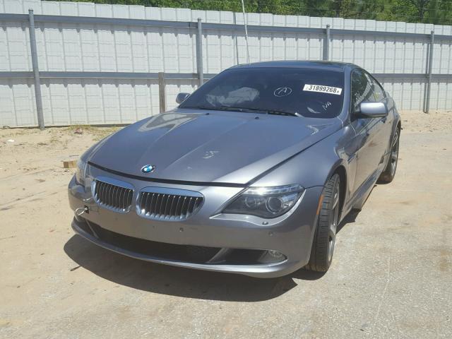 WBAEA53539CV92137 - 2009 BMW 650 I GRAY photo 2