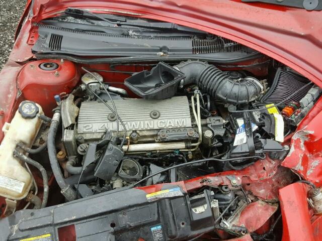 1G2JD12T827152144 - 2002 PONTIAC SUNFIRE GT RED photo 7