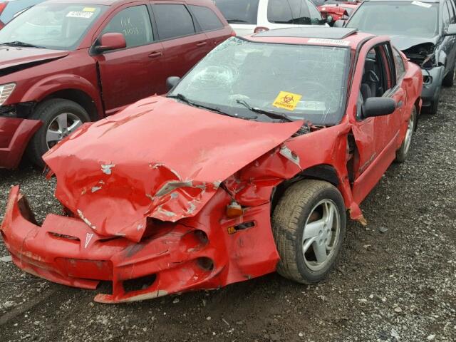 1G2JD12T827152144 - 2002 PONTIAC SUNFIRE GT RED photo 9