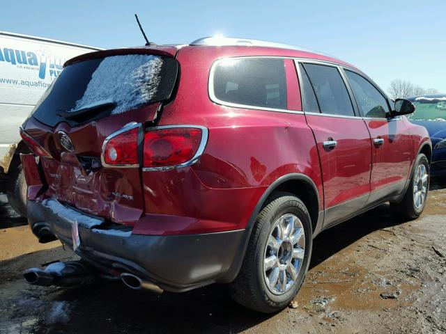 5GAKRCED5CJ244075 - 2012 BUICK ENCLAVE RED photo 4