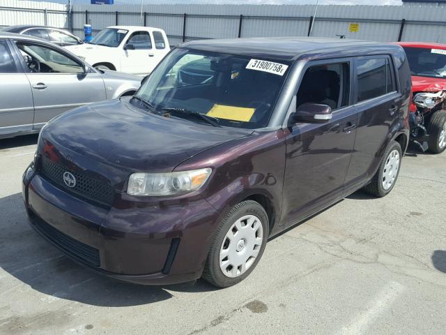 JTLKE50E981031163 - 2008 TOYOTA SCION PURPLE photo 2