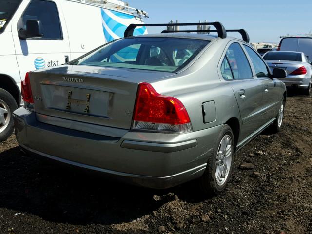 YV1RS592272603494 - 2007 VOLVO S60 2.5T GREEN photo 4