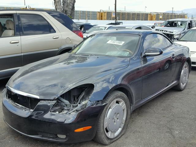 JTHFN48Y420007192 - 2002 LEXUS SC 430 BLACK photo 2