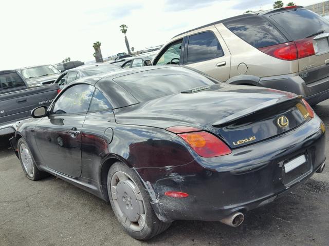 JTHFN48Y420007192 - 2002 LEXUS SC 430 BLACK photo 3