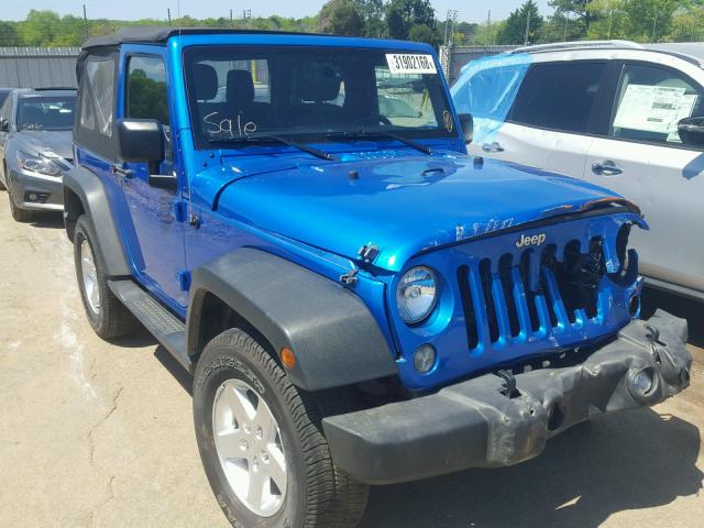 1C4AJWAG5FL738755 - 2015 JEEP WRANGLER S ლურჯი ფოტო 1