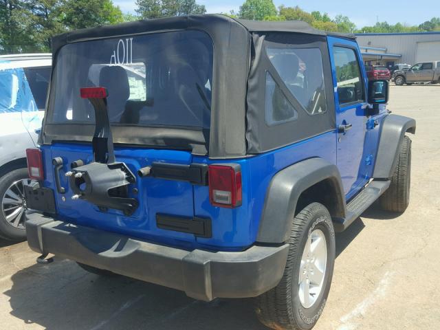 1C4AJWAG5FL738755 - 2015 JEEP WRANGLER S ლურჯი ფოტო 4