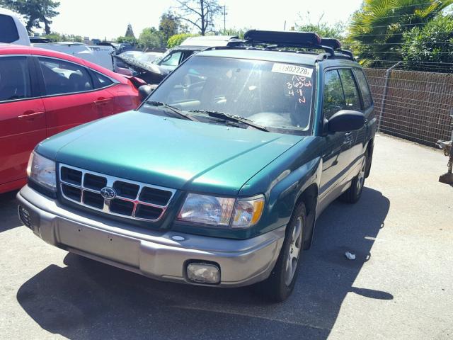 JF1SF6557XH707466 - 1999 SUBARU FORESTER S GREEN photo 2