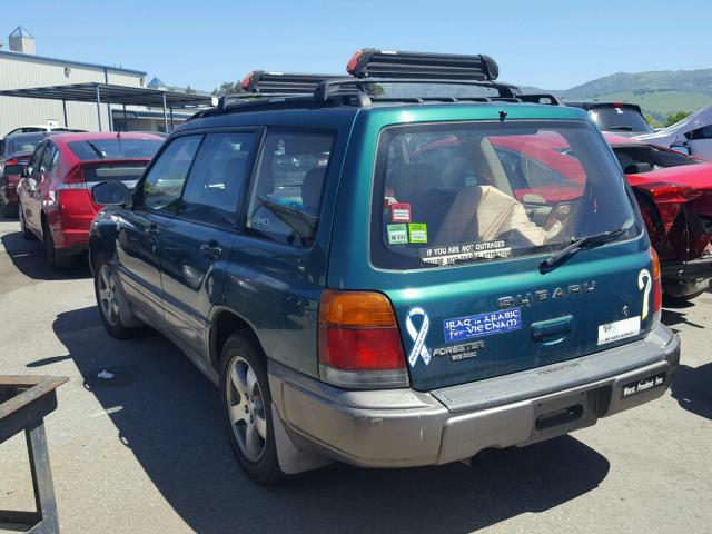 JF1SF6557XH707466 - 1999 SUBARU FORESTER S GREEN photo 3