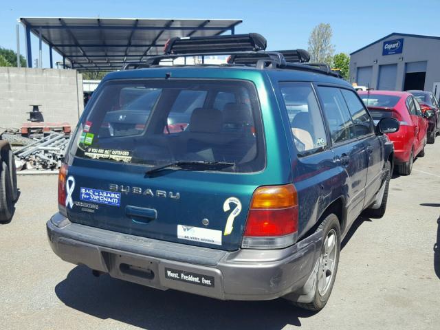 JF1SF6557XH707466 - 1999 SUBARU FORESTER S GREEN photo 4