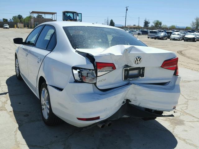 3VW1K7AJ0FM356790 - 2015 VOLKSWAGEN JETTA BASE 白色 照片 3