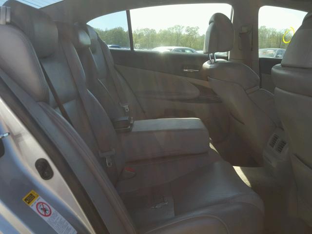 JTHBE96S170020404 - 2007 LEXUS GS 350 SILVER photo 6