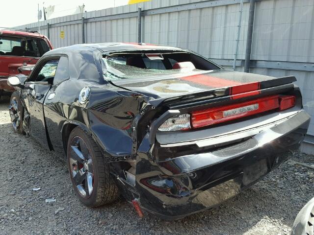 2C3CDYAG0CH293642 - 2012 DODGE CHALLENGER BLACK photo 3