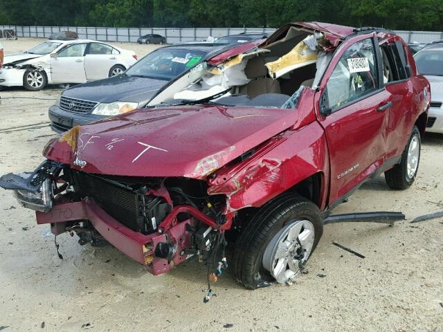 1C4NJCBA0GD590956 - 2016 JEEP COMPASS SP BURGUNDY photo 2