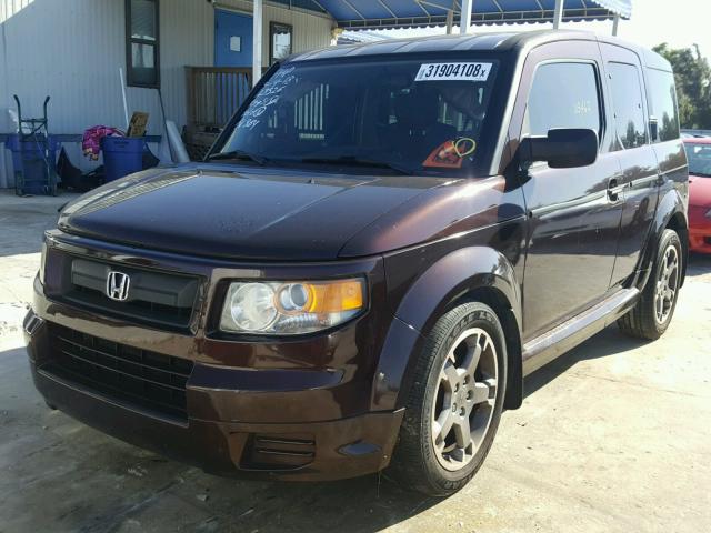 5J6YH18938L003032 - 2008 HONDA ELEMENT SC MAROON photo 2