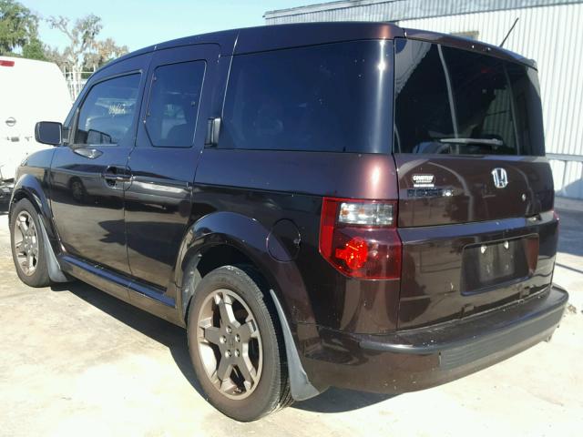 5J6YH18938L003032 - 2008 HONDA ELEMENT SC MAROON photo 3