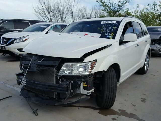 3D4GG67V69T507468 - 2009 DODGE JOURNEY R/ WHITE photo 2