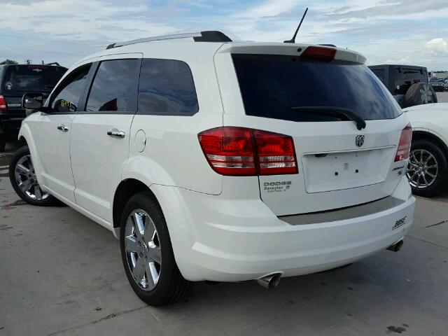 3D4GG67V69T507468 - 2009 DODGE JOURNEY R/ WHITE photo 3