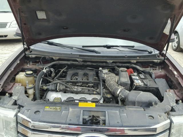 2FMDK52C39BA32139 - 2009 FORD FLEX SEL მუქწითელი ფოტო 7