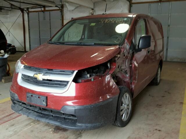 3N63M0ZN7FK718126 - 2015 CHEVROLET CITY EXPRE RED photo 2