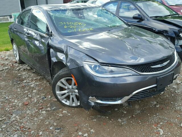 1C3CCCAB0FN568044 - 2015 CHRYSLER 200 LIMITE CHARCOAL photo 1