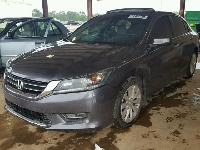 1HGCR2F88DA044129 - 2013 HONDA ACCORD EXL GRAY photo 2