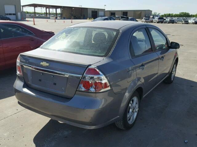 KL1TD5DE7BB213496 - 2011 CHEVROLET AVEO LS SILVER photo 4