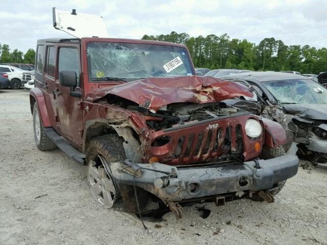1J4GA59127L168357 - 2007 JEEP WRANGLER S MAROON photo 1