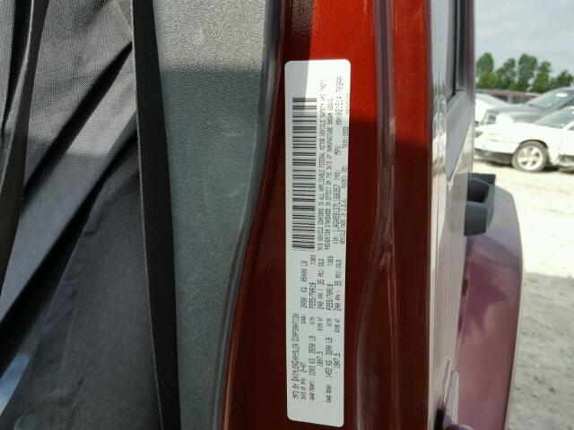 1J4GA59127L168357 - 2007 JEEP WRANGLER S MAROON photo 10