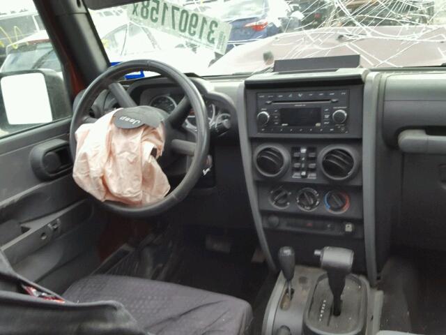 1J4GA59127L168357 - 2007 JEEP WRANGLER S MAROON photo 9