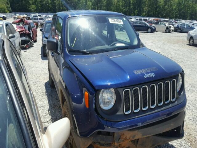 ZACCJBAT8GPD32142 - 2016 JEEP RENEGADE S BLUE photo 1